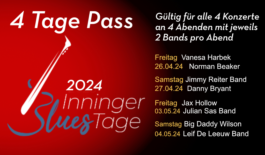 Inninger Bluestage 4 Tage Pass, Tickets, Inning am Ammersee